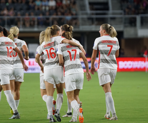 Girls Playing Soccer